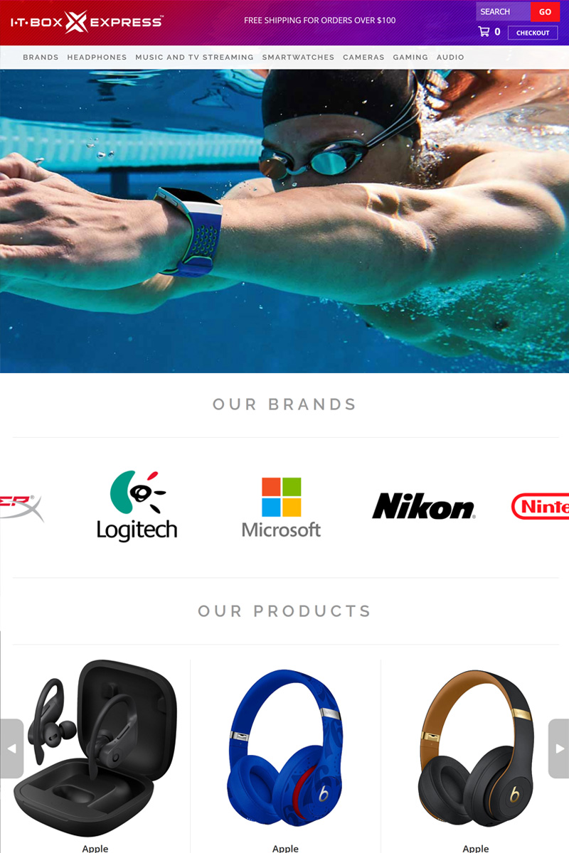 IT-BOX Express electronics e-commerce homepage